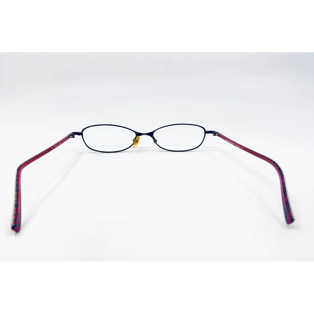 Nicole Miller Eyeglasses Womens Burgundy Oval Full Rim Barbara 51-16-135